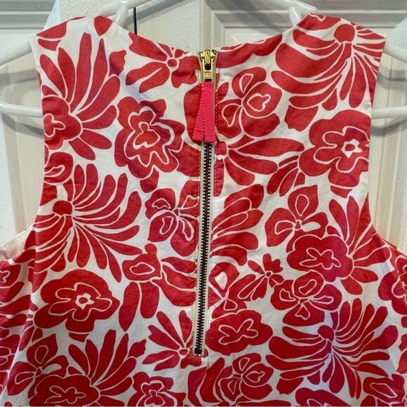 J. Crew crewcuts tropical flower pink sleeveless shift dress - Picture 3 of 7
